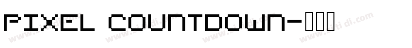 Pixel Countdown字体转换